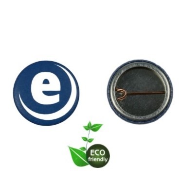 Jeux de badges écologiques à dos ouvert (épingle en D)